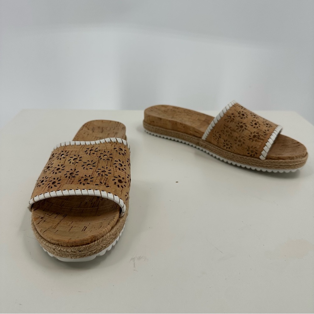 Jack Rogers Cork Espadrille Slide Sandals | Resort Chic